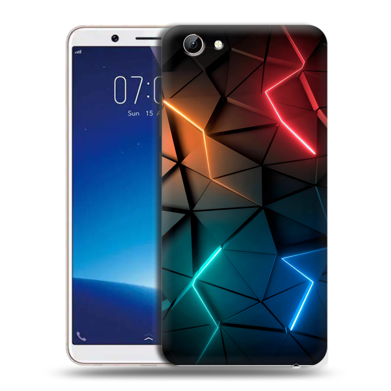 Силиконовый чехол на Vivo Y71 с принтом Абстракция неон Силиконовый чехол на Vivo Y71 с принтом Абстракция неон