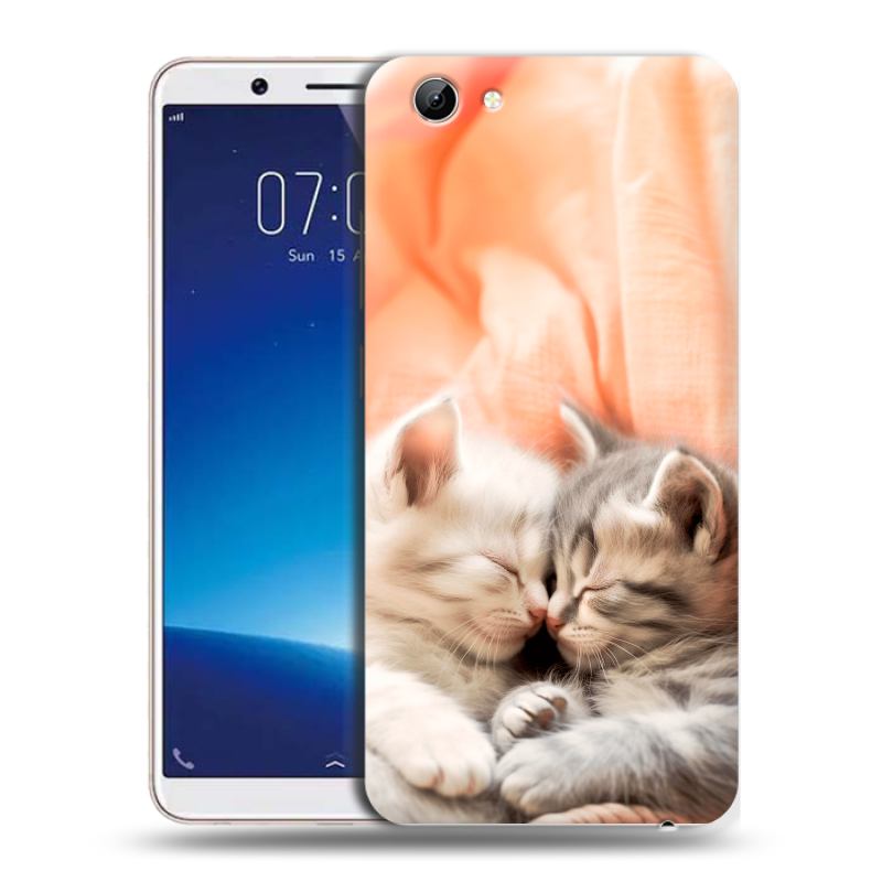 Пластиковый чехол на Vivo Y71 с принтом Котята Пластиковый чехол на Vivo Y71 с принтом Котята