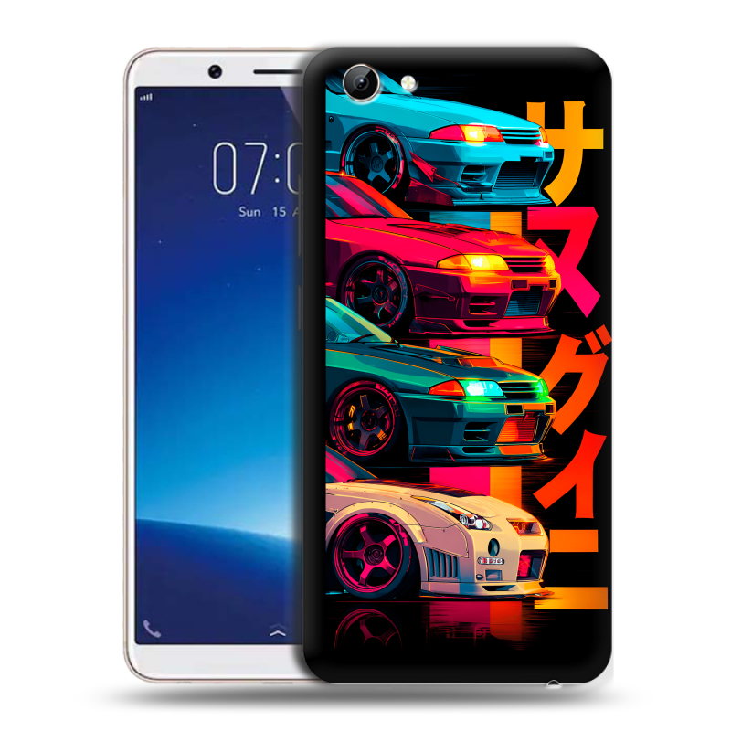 Силиконовый чехол на Vivo Y71 с принтом Гоночные машины Силиконовый чехол на Vivo Y71 с принтом Гоночные машины