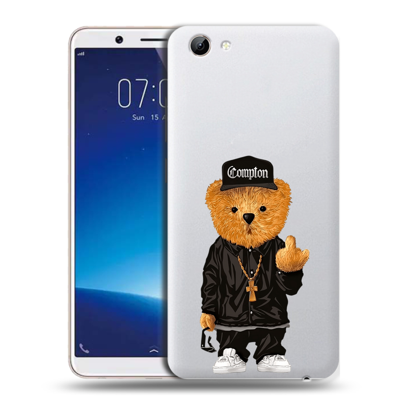 Силиконовый чехол на Vivo Y71 с принтом Мишка Силиконовый чехол на Vivo Y71 с принтом Мишка