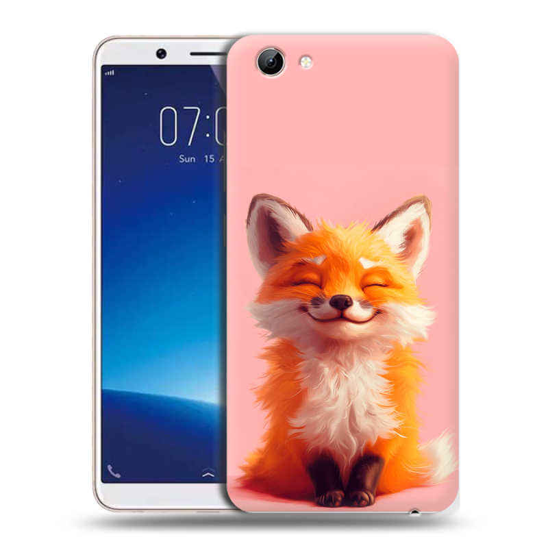 Пластиковый чехол на Vivo Y71 с принтом милая лиса Пластиковый чехол на Vivo Y71 с принтом милая лиса
