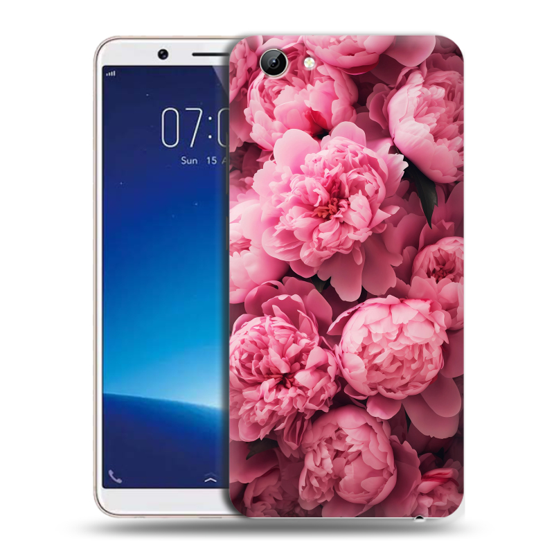 Силиконовый чехол на Vivo Y71 с принтом цветы пионы Силиконовый чехол на Vivo Y71 с принтом цветы пионы