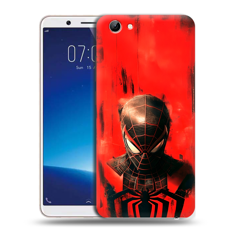 Силиконовый чехол на Vivo Y71 с принтом человек паук spiderman Силиконовый чехол на Vivo Y71 с принтом человек паук spiderman