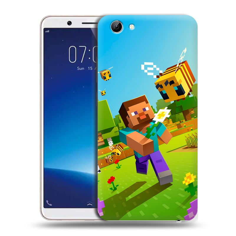 Силиконовый чехол на Vivo Y71 с принтом Майнкрафт Minecraft Силиконовый чехол на Vivo Y71 с принтом Майнкрафт Minecraft