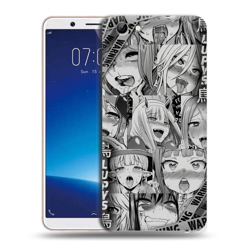 Силиконовый чехол на Vivo Y71 с принтом Ahegao Ахегао Аниме Силиконовый чехол на Vivo Y71 с принтом Ahegao Ахегао Аниме