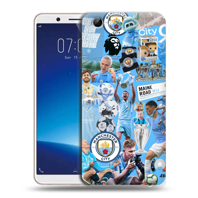 Силиконовый чехол на Vivo Y71 с принтом Man City Манчестер Сити Силиконовый чехол на Vivo Y71 с принтом Man City Манчестер Сити