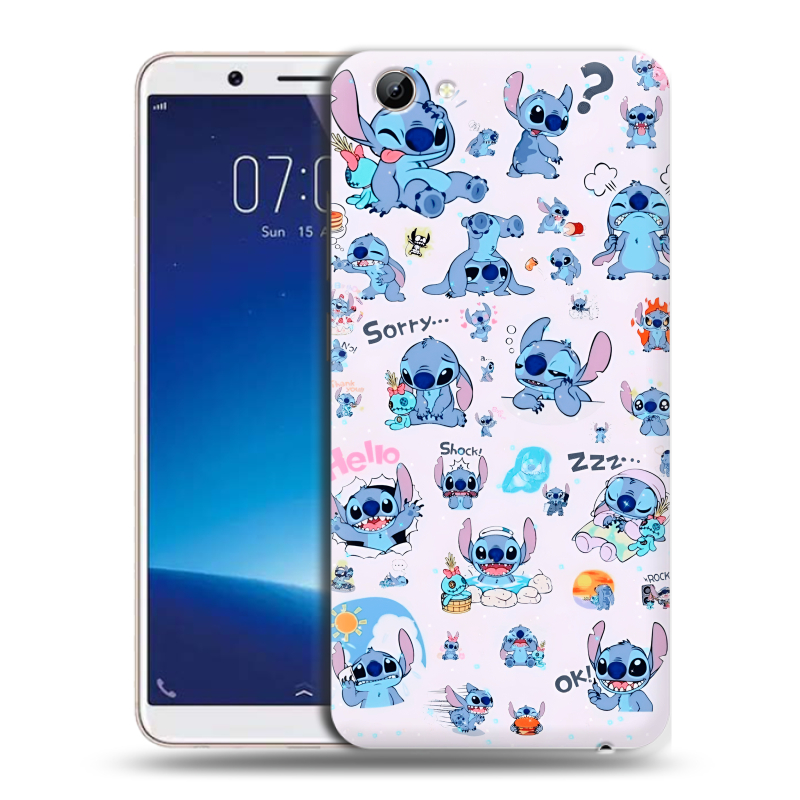 Пластиковый чехол на Vivo Y71 с принтом Лило и Стич Пластиковый чехол на Vivo Y71 с принтом Лило и Стич