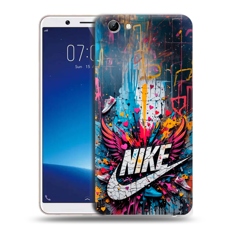 Силиконовый чехол на Vivo Y71 с принтом Nike Найк Силиконовый чехол на Vivo Y71 с принтом Nike Найк