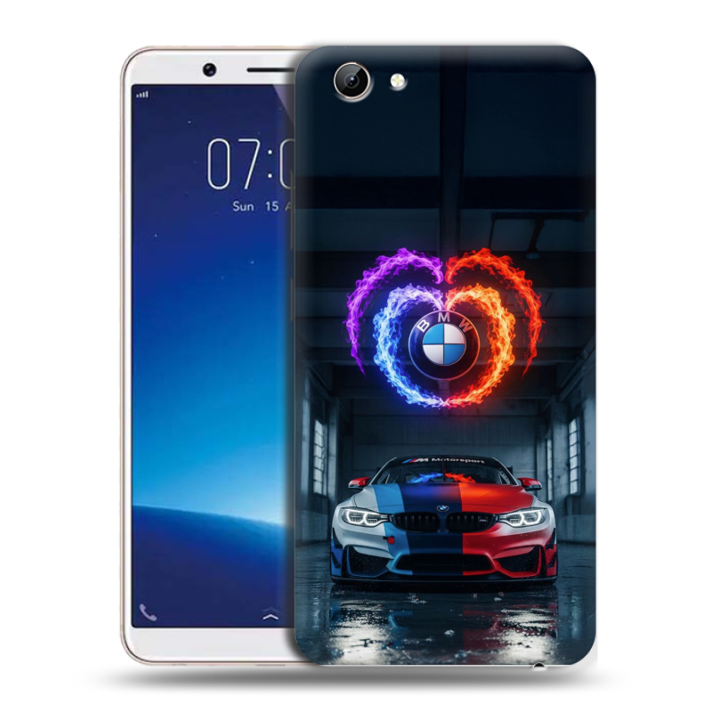 Силиконовый чехол на Vivo Y71 с принтом BMW БМВ Силиконовый чехол на Vivo Y71 с принтом BMW БМВ
