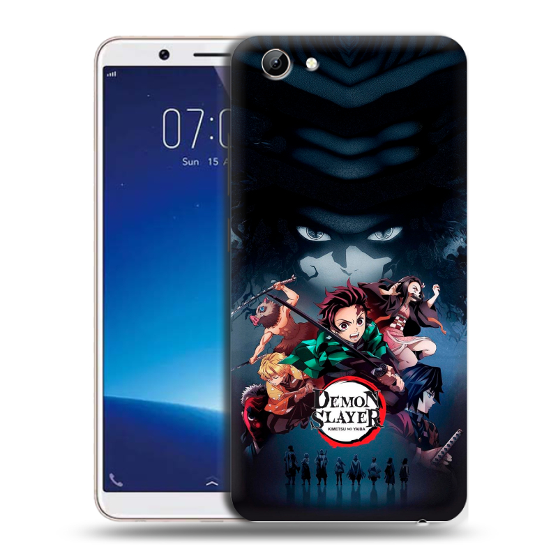 Силиконовый чехол на Vivo Y71 с принтом Demon Slayer Клинок рассекающий демонов Силиконовый чехол на Vivo Y71 с принтом Demon Slayer Клинок рассекающий демонов