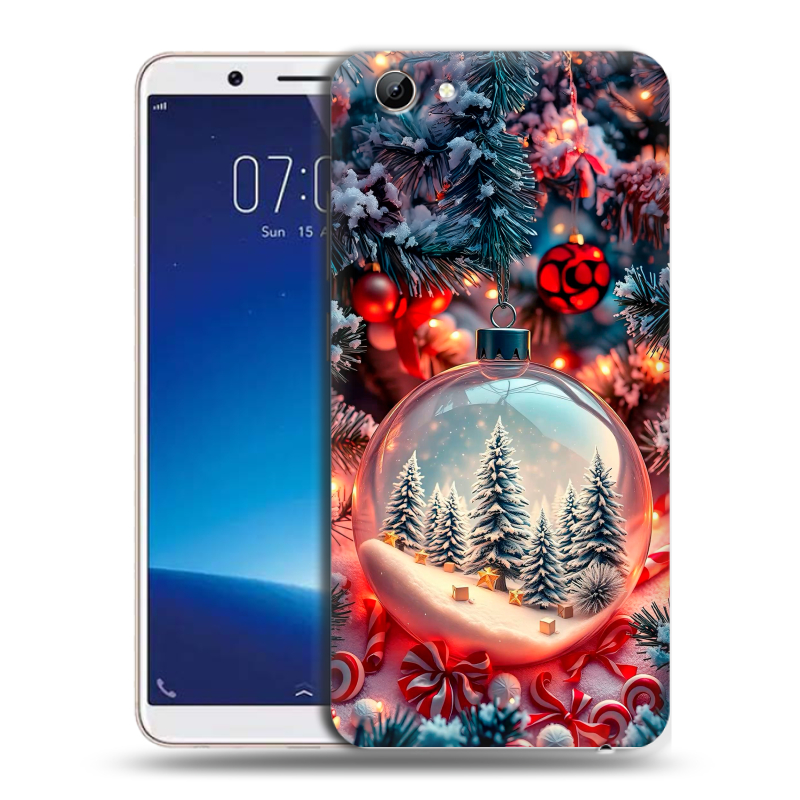 Силиконовый чехол на Vivo Y71 с принтом Новый год Силиконовый чехол на Vivo Y71 с принтом Новый год