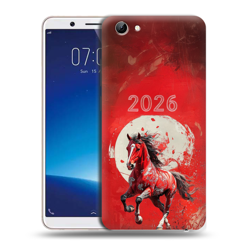 Пластиковый чехол на Vivo Y71 с принтом Новый год Пластиковый чехол на Vivo Y71 с принтом Новый год