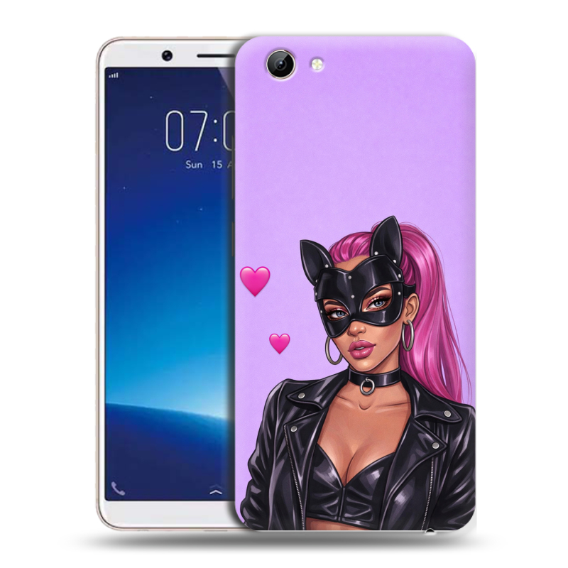 Пластиковый чехол на Vivo Y71 с принтом женский Пластиковый чехол на Vivo Y71 с принтом женский