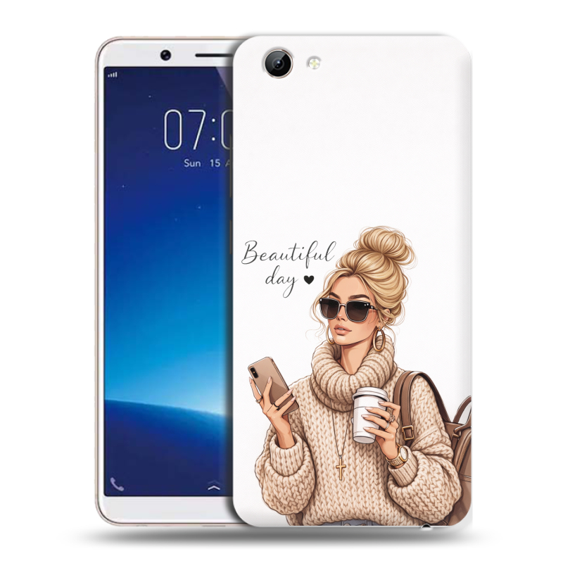 Силиконовый чехол на Vivo Y71 с принтом женский Силиконовый чехол на Vivo Y71 с принтом женский