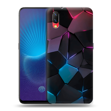 Пластиковый чехол на Vivo NEX с принтом Геометрия неона