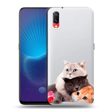 Пластиковый чехол на Vivo NEX с принтом Кошки