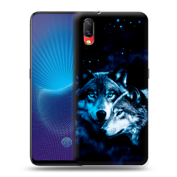 Пластиковый чехол на Vivo NEX с принтом Волки