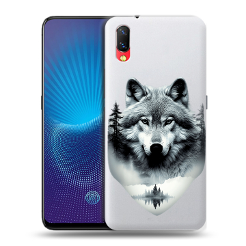 Пластиковый чехол на Vivo NEX с принтом Волк в лесу