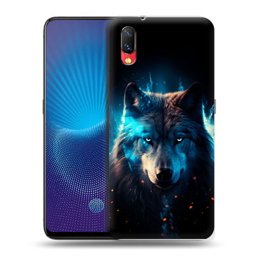 Пластиковый чехол на Vivo NEX с принтом Волк ночной