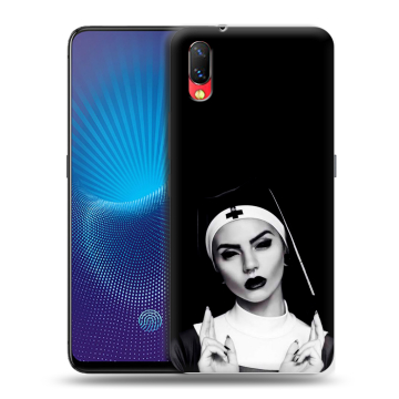 Пластиковый чехол на Vivo NEX с принтом монашка