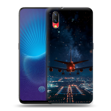 Пластиковый чехол на Vivo NEX с принтом самолет