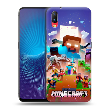 Пластиковый чехол на Vivo NEX с принтом Майнкрафт Minecraft