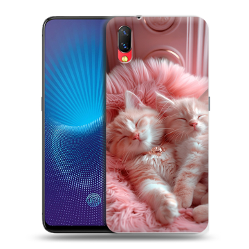 Пластиковый чехол на Vivo NEX с принтом котята котики