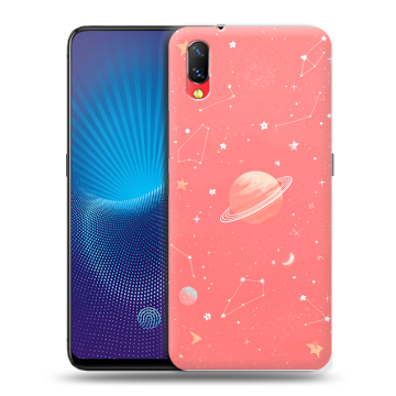 Пластиковый чехол на Vivo NEX с принтом Розовый космос