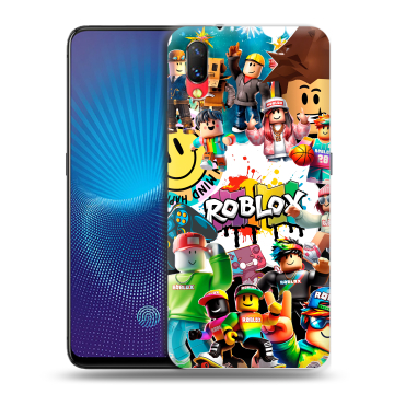 Пластиковый чехол на Vivo NEX с принтом Roblox Роблокс