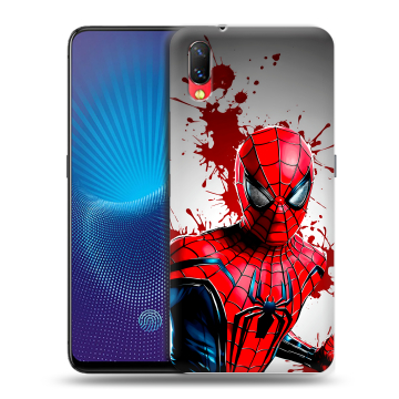 Пластиковый чехол на Vivo NEX с принтом Spiderman Человек паук