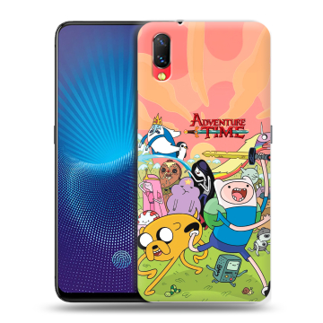 Пластиковый чехол на Vivo NEX с принтом Adventure time Время приключений