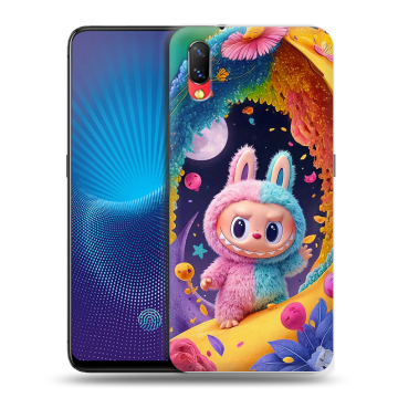 Пластиковый чехол на Vivo NEX с принтом Labubu Лабубу