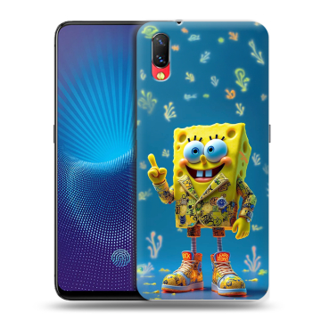 Пластиковый чехол на Vivo NEX с принтом Спанч боб Спанчбоб
