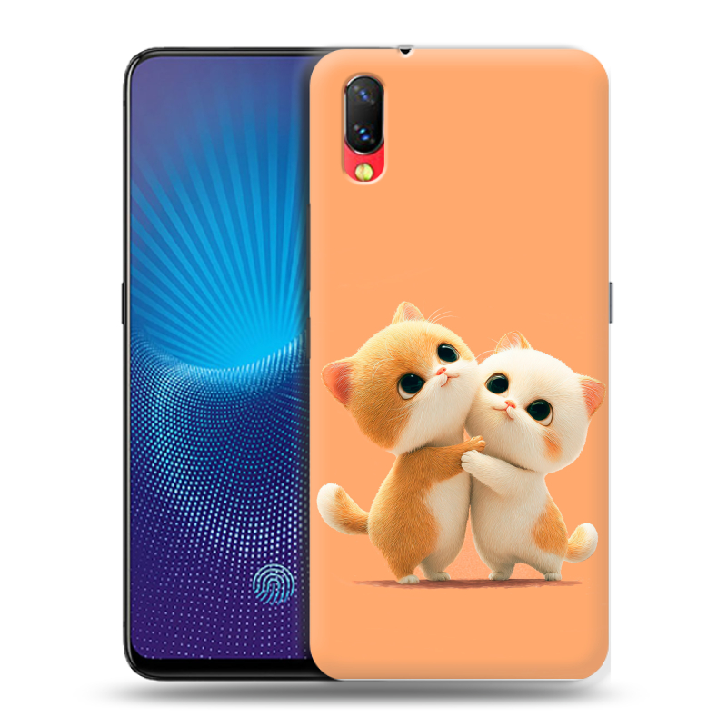 Пластиковый чехол на Vivo NEX с принтом Милые котики Пластиковый чехол на Vivo NEX с принтом Милые котики