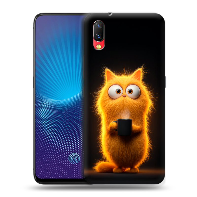 Пластиковый чехол на Vivo NEX с принтом Смешной кот Пластиковый чехол на Vivo NEX с принтом Смешной кот