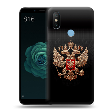 Силиконовый чехол на Xiaomi Mi A2 с принтом Герб России Силиконовый чехол на Xiaomi Mi A2 с принтом Герб России