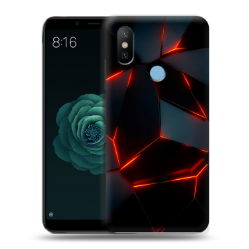 Силиконовый чехол на Xiaomi Mi A2 с принтом Яркие абстракции Силиконовый чехол на Xiaomi Mi A2 с принтом Яркие абстракции