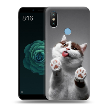 Силиконовый чехол на Xiaomi Mi A2 с принтом Коты Силиконовый чехол на Xiaomi Mi A2 с принтом Коты