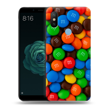 Силиконовый чехол на Xiaomi Mi A2 с принтом Конфеты Силиконовый чехол на Xiaomi Mi A2 с принтом Конфеты