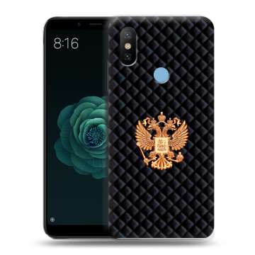 Силиконовый чехол на Xiaomi Mi A2 с принтом Герб России принт Силиконовый чехол на Xiaomi Mi A2 с принтом Герб России принт