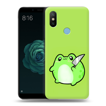 Силиконовый чехол на Xiaomi Mi A2 с принтом Лягушенок Силиконовый чехол на Xiaomi Mi A2 с принтом Лягушенок