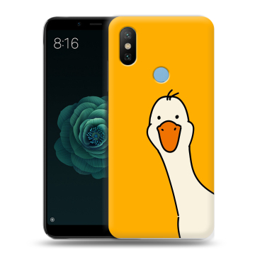 Силиконовый чехол на Xiaomi Mi A2 с принтом Утка Силиконовый чехол на Xiaomi Mi A2 с принтом Утка
