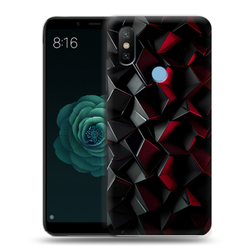Силиконовый чехол на Xiaomi Mi A2 с принтом Абстракция Силиконовый чехол на Xiaomi Mi A2 с принтом Абстракция