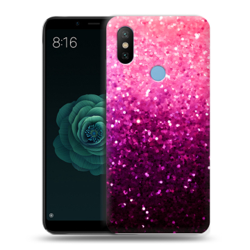 Силиконовый чехол на Xiaomi Mi A2 с принтом Блестки
