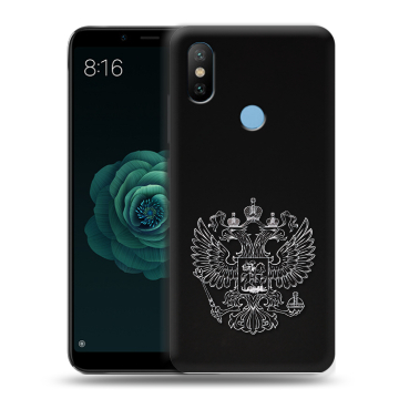 Силиконовый чехол на Xiaomi Mi A2 с принтом Герб России