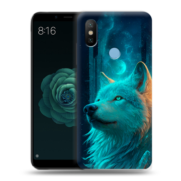 Силиконовый чехол на Xiaomi Mi A2 с принтом бабочки саккура Силиконовый чехол на Xiaomi Mi A2 с принтом бабочки саккура