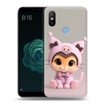 Силиконовый чехол на Xiaomi Mi A2 с принтом Куроми Kuromi Силиконовый чехол на Xiaomi Mi A2 с принтом Куроми Kuromi