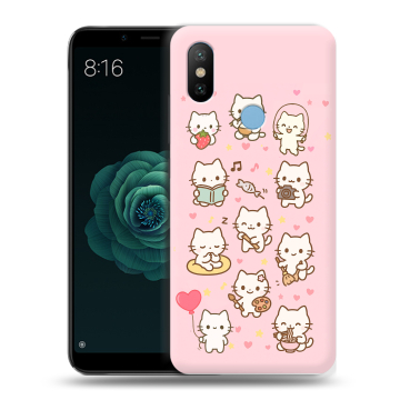 Силиконовый чехол на Xiaomi Mi A2 с принтом Hello Kitty Хелоу Кити Силиконовый чехол на Xiaomi Mi A2 с принтом Hello Kitty Хелоу Кити