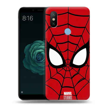 Силиконовый чехол на Xiaomi Mi A2 с принтом человек паук spiderman