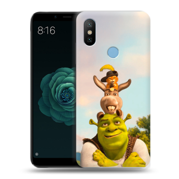 Силиконовый чехол на Xiaomi Mi A2 с принтом Шрек Shrek Силиконовый чехол на Xiaomi Mi A2 с принтом Шрек Shrek
